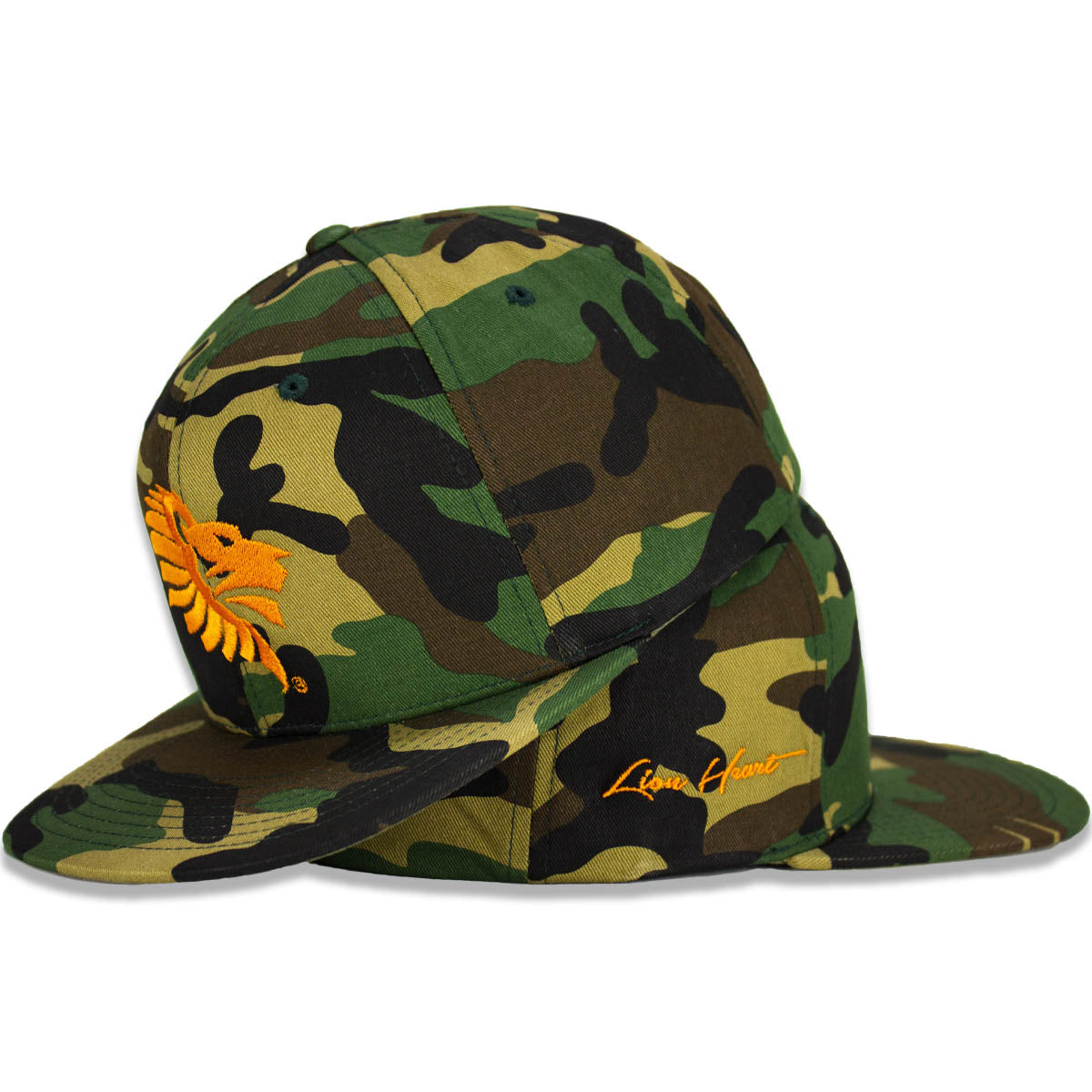 Heritage Logo Snapback "Camo Blaze"