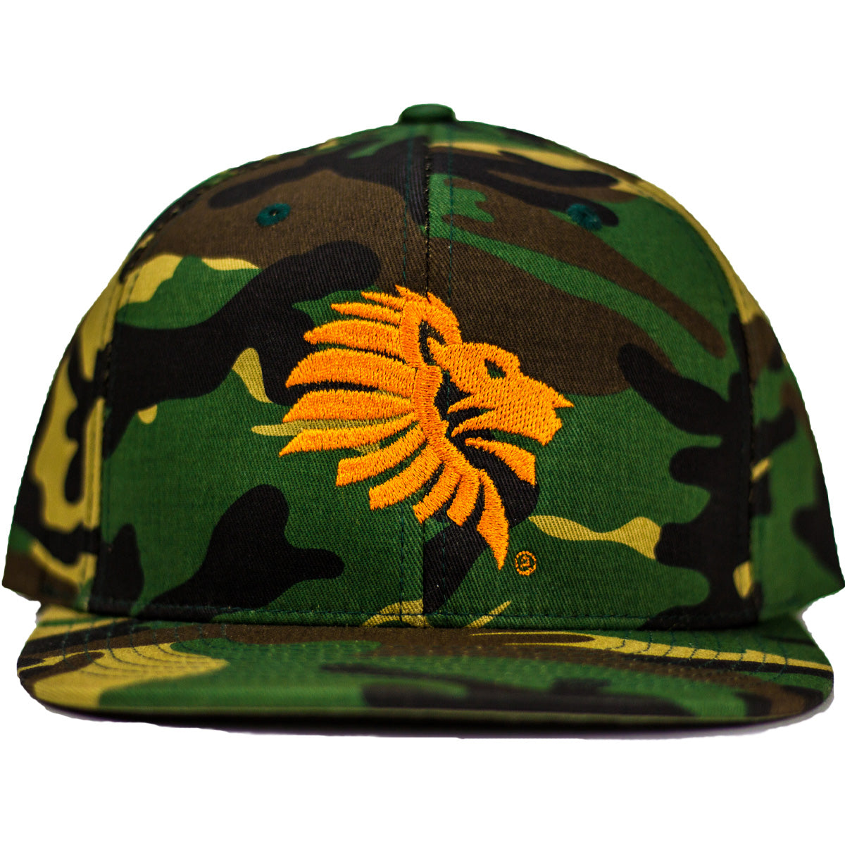 Front View - LHU Heritage Logo Camo Blaze Snapback