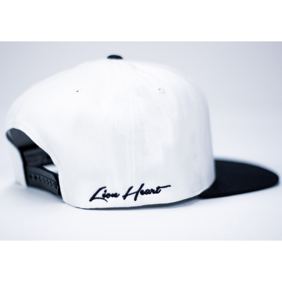 Right Side View - LHU Heritage Logo Black & White Snapback