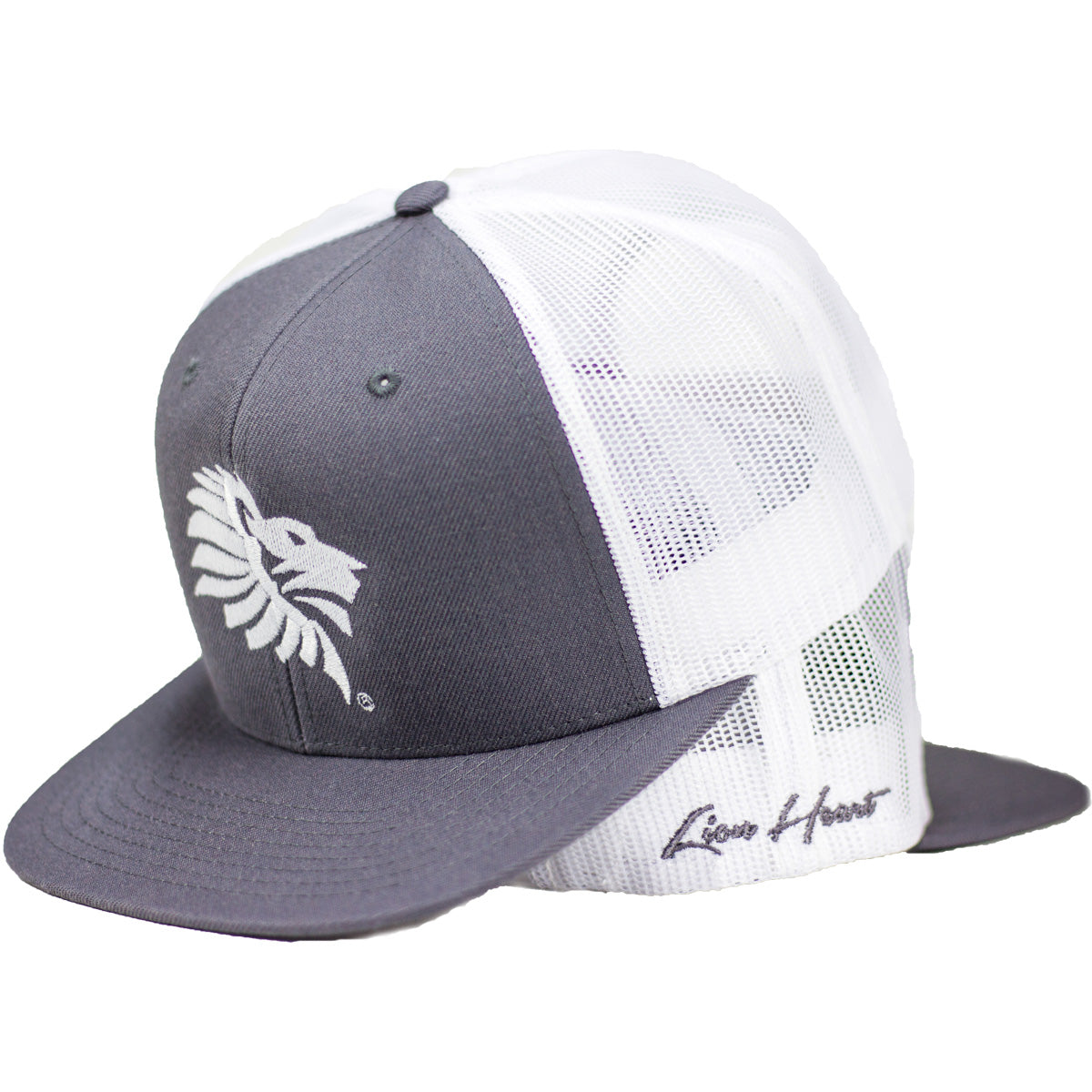 Alternate View of Two LHU Legacy Mesh Logo Gray Snapbacks