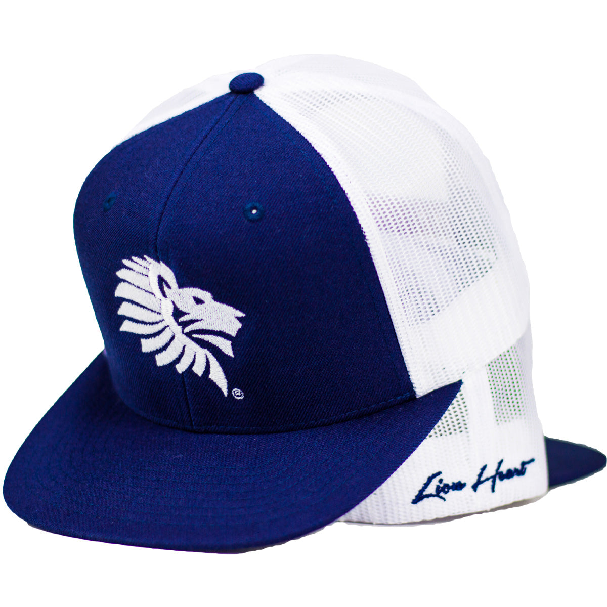 Alternate View of Two LHU Legacy Mesh Logo Navy Snapbacks