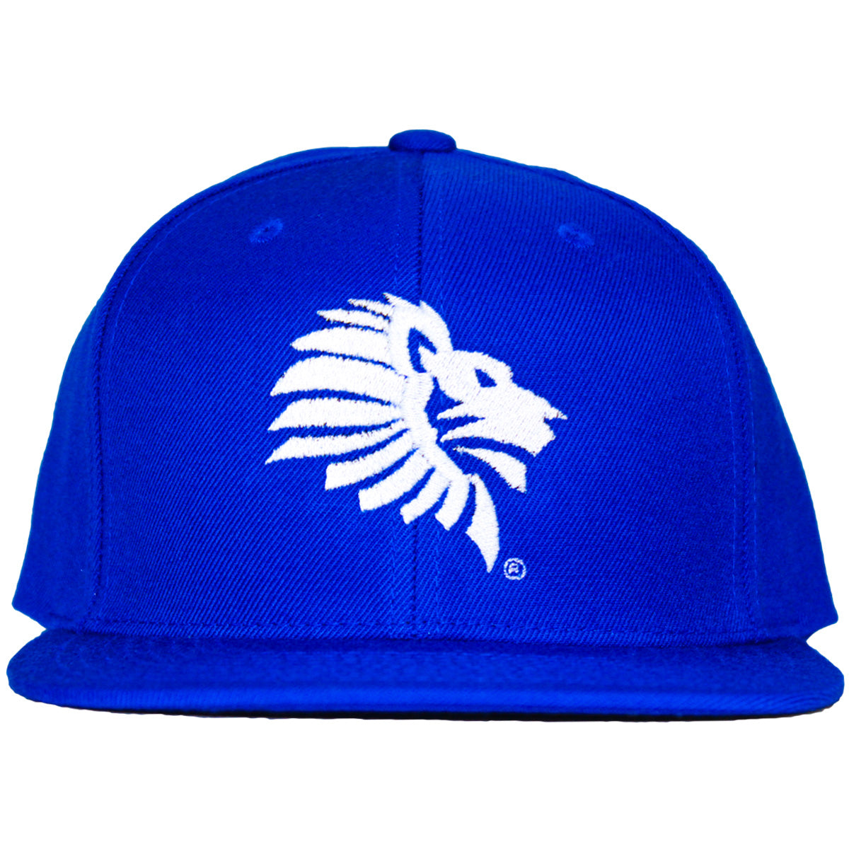 Front View - LHU Heritage Logo Snapback in Royal