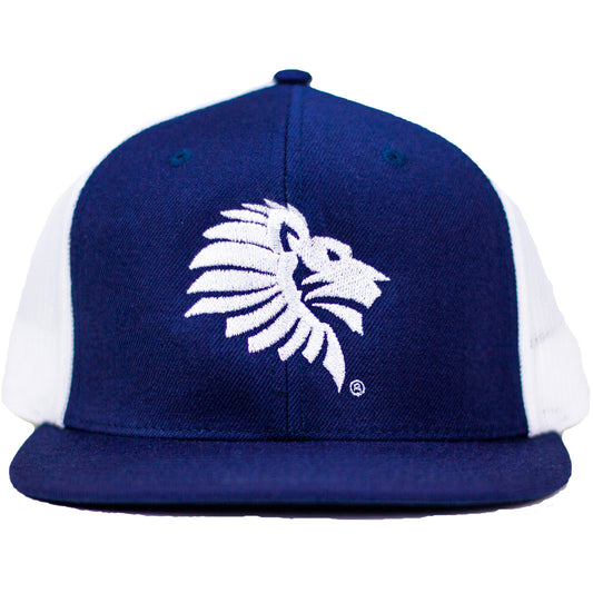 Front View - LHU Legacy Mesh Logo Navy Snapback