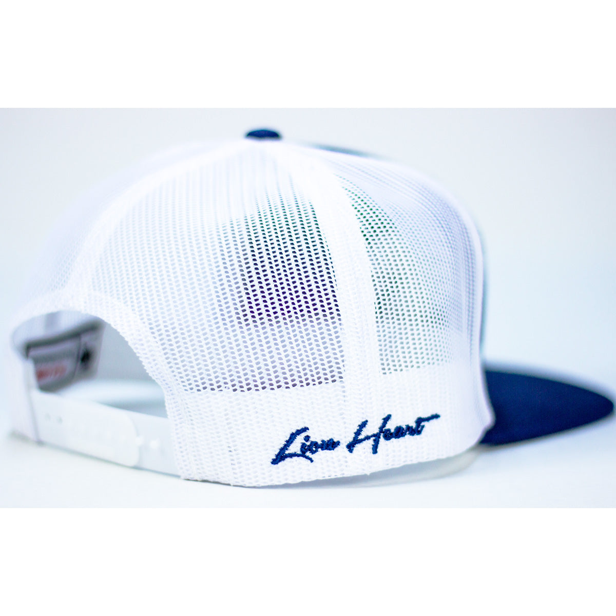 Right Side View - LHU Legacy Mesh Logo Navy Snapback