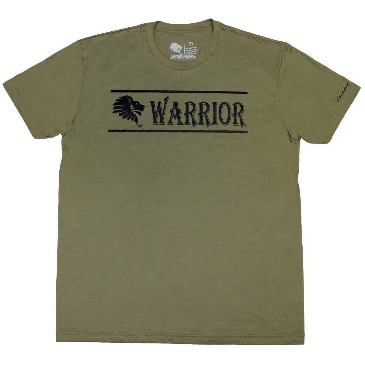 Front View - LHU Warrior Tee - Because you are a Spiritual Soldier. As a Descendant of the King of Kings you possess Warrior Lineage. God has Equipped You to with the Ability to WIN on the field of battle! There's more in you and more that you are connected to than you give yourself credit for! The Warrior Tee expresses to the world clearly that you are a Warrior and equipped to WIN on the battlefield!