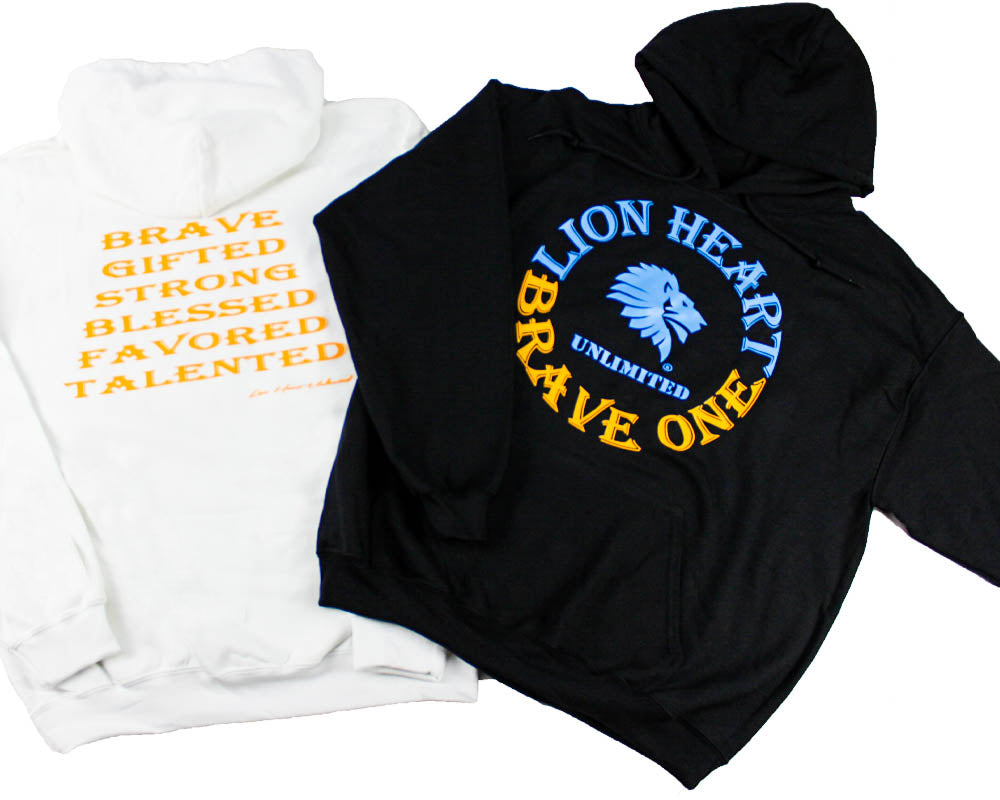 Lion Heart Unlimited Brave One Hoodie-Hoodie-Lion Heart Unlimited